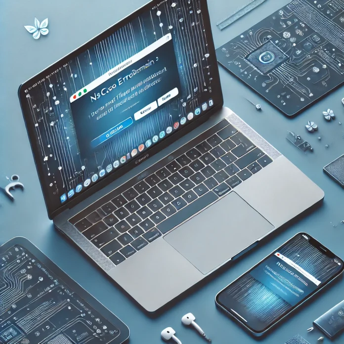A MacBook or iPhone screen displaying the error message NSCocoaErrorDomain Error 4 - Could Not Find the Specified Shortcut